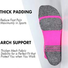 5/10 pares de calcetines deportivos ligeros y transpirables para tobillos de mujer - Multicolor - Ver 5