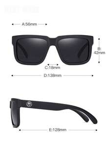 HEAT WAVE 1 件装男士时尚户外运动时尚眼镜，热浪设计彩色镜面镜片骑行眼镜 - HW02 - 查看 2