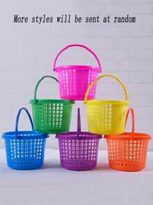 8pcs/4pcs/1pc-Easter Egg Baskets Are Great For Finding Easter Eggs And Easter Eggs - Holiday Plastic Easter Baskets - Easter Buckets - Bulk Easter Baskets - Multicolor - View 10