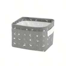 1pc Desktop Folding Storage Basket, Suitable For Organizing Cosmetics, Socks, Skincare Products, Household Storage Bin