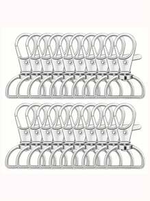 10PCS Rotating Hook Keychain Clips With D-Shaped Ring Clips, Used For Making Keychains, Making Wallets, And DIY Crafts. - Multicolor - View 9