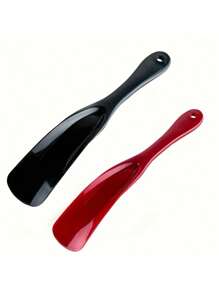 QKC 2 件鞋拔，悬挂式防弯曲鞋拔，便携式旅行鞋拔，塑料鞋拔，日常家居必备品