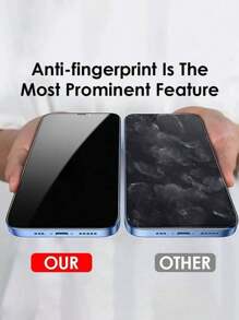 2 piezas de protector de pantalla de vidrio templado mate compatible con iPhone X/XR/XS Max/11/12/13/14/15/16E/16 Pro Max/Plus, incluye caja de almacenamiento a prueba de polvo para un fácil instalación, regalo ideal para cumpleaños, familia y amigos. Protector de pantalla para teléfono, accesorios a prueba de agua, a prueba de golpes, resistente a caídas, a pruebas de arañazos y antihuellas dactilares con cobertura completa.