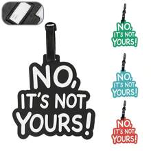 Rapid Identification Tag For Travel Baggage,Creative PVC Luggage Tags, Soft Rubber, Airport Check-In, Boarding Passes, Backpack Identification, Tag Prevention, Pendants, Luggage Identification Bag For School School Accessories School Stuff - Nhiều màu - Xem 3