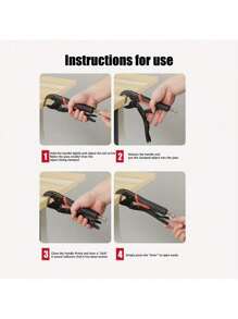 Heavy Duty Pliers - Multi-Function Pliers - Vise Grip - Clamp Pliers, Can Clamp Pipes, Ergonomic Black Handles With Red Accents, Suitable For Pipe Maintenance, Machinery, Pipes, Auto Repair And Household Maintenance. - Multicolor - View 10