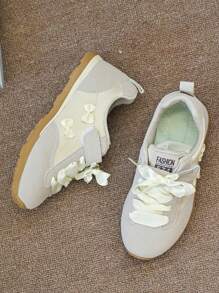 1 Pair Kids Faux Leather Hook And Loop Sports Shoes, Soft Sole Anti-Slip Fashion Versatile, Suitable For Daily Outdoor Wear, Spring/Summer, Run Small By 1 Size