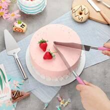 1pc Stainless Steel Cake Cutter And Server Set-Professional Wedding And Birthday Party Cake Slicer, Suitable For All Activities Of Metal Knives.