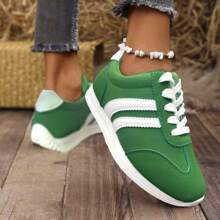 1 Pair Comfortable, Versatile Outdoor Sports Casual Shoes For Women - Green - View 4