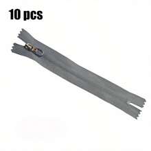 10 件装尼龙 #3 拉链 闭口拉链，适用于缝纫，适用于服装、手袋、小袋、DIY 工艺品 - 3# 尼龍 - 查看 12