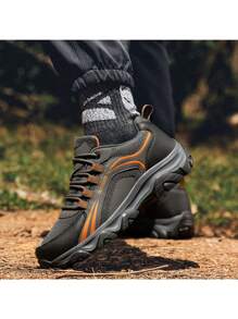Men's Low-Top Outdoor Camping Sports Shoes, Breathable Casual Comfortable Hiking Trekking Workwear Sneakers