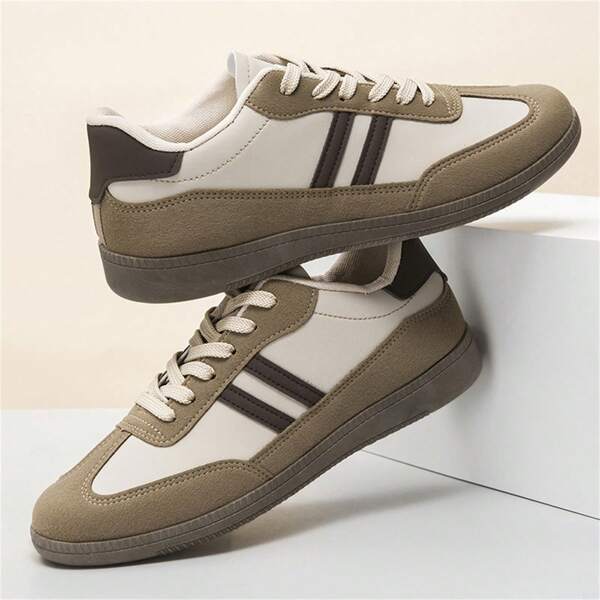 Men's German Training Sneakers, Lace-Up Soft Sole Casual Shoes, Indoor Fitness Workout Shoes