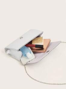 Glitter Bling,Shiny Glamorous,Elegant,Clutch Bag For Evening Party & Ball With Noble Fashionable Women's Handbag Perfect For Party, Wedding, Prom, Dinner/Banquet, Matching With Wedding Dress,Formal Dresses, Prom Dress, Birthday Dress - Silver - View 7