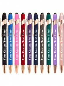 110 Stück/50 Stück/6 Stück/1 Stück individuell anpassbarer Multifunktions-Kugelschreiber, geeignet für Touchscreen-Smartphones & Computer, passend als Hochzeitsgeschenke, für den täglichen Gebrauch, zum Lernen, als Geschenk für Familie, Studenten, Lehrer, Eltern, Kollegen, dekorativ, wiederverwendbar, multifunktional, modern, farbig, süß, vintage, cartoon, witzig, Kawaii, Arbeiter, Kunden, für Geschäft/Arbeit/Büro, Mittelschüler, Oberschüler, Studenten, Uni-Studenten, Erstis, Zweitsemester, Untere Klassen