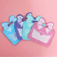 10 piezas de bolsas de regalo con lazo - Bolsas autosellantes - Empaque de tarjetas postales pequeñas - Artículos decorativos de caramelos y meriendas con lazo para llevar - Bolsas de plástico con soporte