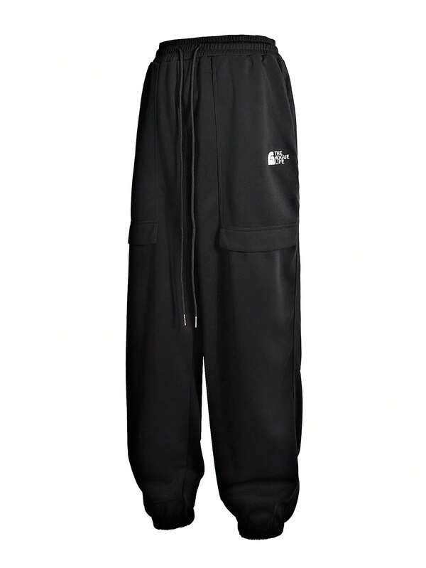 Pantalones jogger holgados y casuales talla grande para hombre, pantalones largos tipo cargo de ropa deportiva para primavera y otoño