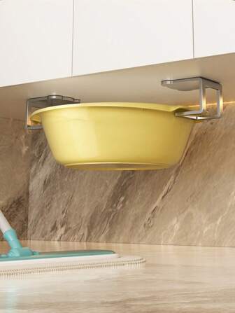 [Freely Combinable] 304 Stainless Steel No-Drill Kitchen Storage Rack, 10KG Load Bearing, Waterproof & Rust-Proof Tested, Sink Utensil Pot Lid Cutting Board Holder, Multipurpose Bathroom Kitchen Organizer Rack, Sink Storage Rack, Stainless Steel, No Drilling Kitchen Storage Rack, Rotating Hooks Bathroom Shelf, Heavy Duty 304 Organizer (Silver Needs Peeling)