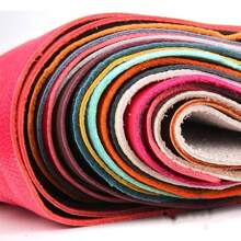 5pcs Assorted Color Full Grain Leather Scrap Pieces For DIY Leather Crafts, With Different Textures - Multicolor - View 2