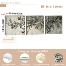 1 pièce Impression sur canevas d'art mural d'olivier, style art déco classique moderne, affiche de peinture à l'huile encadrée, thème paysage, motif unicolore, pour décoration intérieure/extérieure pour salon, chambre, cuisine, salle à manger, salle de classe, thème paysage, style de décoration artistique, style classique, style moderne, automne, printemps - Multicolore - Voir 13