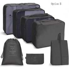 7 Stück Packtaschen für Reisen, Koffertaschen-Organizer für Kleidung, Schuhe, Unterwäsche, geeignet für Geschäftsreisen, Urlaubsreisen, Reiseaccessoires, Urlaubsaccessoires