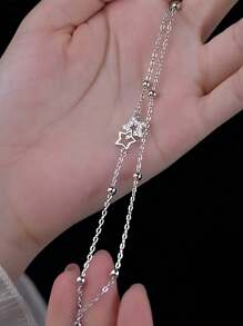 Sterling Silver Star Bracelet Women's Personalized Design Bracelet Simple And Versatile Ins Style Bracelet - Star Bracelet - View 6