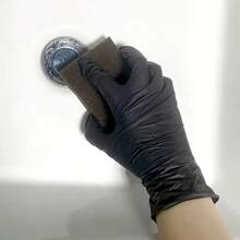 20 件装黑色丁腈手套一次性丁腈手套指甲染发家用洗碗和清洁工具 L/XL - 彩色 - 查看 8