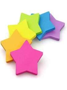 8 Packs Star Shape Sticky Notes 8 Color Bright Colorful Sticky Pad 30 Sheets/Pad Self-Sticky Note Pads,School Supplies,Back To School