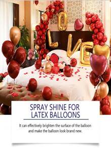 Balloon Sparkle Spray For Holiday Family Gatherings & Parties, Keeps Balloon Texture Glossy And Durable Without Oxidation Or Fading, Especially Suitable For Weddings, Birthdays, Holidays, Graduations, Dances, Annual Meetings, Parties, And More