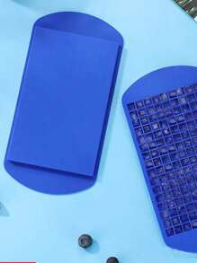 1 pieza Molde de cubitos de hielo de silicona de color opcional con 160 mini cubos y molde de liberación fácil para hielo triturado y arena de hielo
