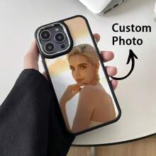 DIY 定制手机壳适用于 iPhone 16 15 14 13 12 11 Pro MAX XR XS X，个性化手机壳带照片，手机壳带生日情侣照片，适用于家庭宠物和狗