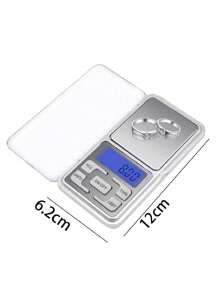 1 pieza Balanza digital de bolsillo para joyería, 200g x 0.01g, balanza para polvos, oro, té, práctica, balanza digital para joyería con pantalla LCD. Puede usarse para medir diariamente joyería, metales preciosos, polvos y otros artículos pequeños. Batería no incluida.
