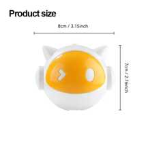 Sanrio 1 pieza Juguete con forma de bola para amantes de los gatos y madres de gatos, alimentado por pilas AAA no recargables, con un tiempo de juego de 10 minutos, descanso automático, diseño con formas de amantes de los gatos y madres de gatos, usado para estimular los instintos de caza, enviado sin pilas