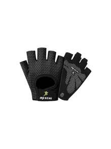 1 Pair Of Lightweight Breathable Fitness Half-Finger Gloves For Men And Women Fitness Training, Dumbbell Exercise, Weight Lifting Hard Pull Exercise Mesh Breathable Sports Gloves For All Seasons - Multicolor - View 1