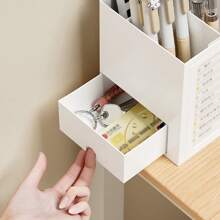 1 个桌面整理盒，学生自律追踪器，学生书桌笔筒，办公桌收纳抽屉