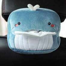 1pc Cute Plush Tissue Box Car Paper Towel Holder, Hanging Tissue Dispenser Armrest Box Backseat Paper Napkin Storage For Car, Tissue Box Holder, Napkin Holder, Festival Family Gathering, Kitchen Dining Table Decor For Home Kitchen Bedroom Living Room Dining Room, Home Decoration Accessories, Decorative Box, Women Wedding Gift, Summer Travel Holiday Festival Must-Have