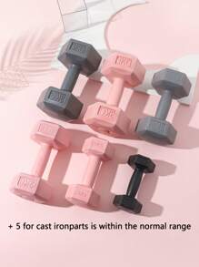 1 件六角粘合男士健身家用器材女士手臂肌肉多功能哑铃健身房配件、运动、健身房、家庭锻炼、哑铃、健身房重量、重量、女士哑铃、男士哑铃 - 彩色 - 查看 2