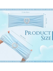 30/10/1 Pieces Of Spandex Elastic Chair With Bow Tie For Wedding Reception - Universal Elastic Chair Cover Strap, Buckle Slider Suitable For Decorating Chair Waistband, Birthday Party, Wedding Party, On-Site Chair Backrest Decoration And Fixation For Banquets, Parties, Hotel Events