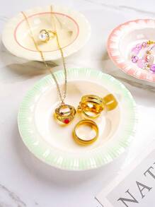 1pc Ring Storage Tray, Creative Jewelry Storage Tray, Jewelry Tray, Ring Necklace Earrings Storage Tray, Cosmetics Storage Tray, Watch Bracelet Storage Tray, Hairpin Lipstick Storage Tray, Girl Gifts