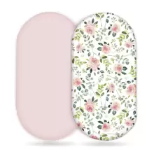 2 Packs Stretchy Ultra Soft Fitted Bassinet Sheets, Universal Fit For Bassinets Baby Cradle Moses Basket Oval Rectangle Mattress, Pad And Snug, Stylish Print Baby Sheets - Multicolor - View 1