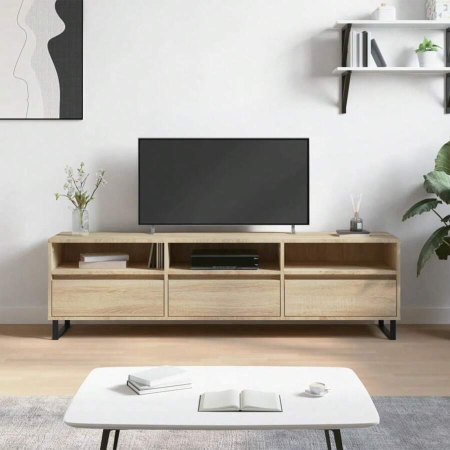 Meuble , bois de Sonoma, 150x30x44,5 cm, bois d'ingénierie