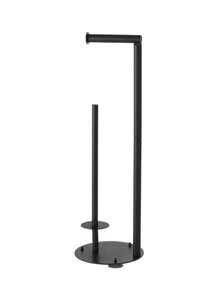 1 pieza Estantería de almacenamiento para baño, Porta rollos de papel higiénico y soporte para cepillo de inodoro de acero inoxidable