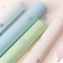 1卷1米/3米/5米粉色条纹壁纸，自粘可拆卸PVC壁纸，厨房装饰墙贴，衣柜，书架，梳妆台，公主风格装饰墙纸房间装饰墙面装饰 - 黃色 - 查看 3