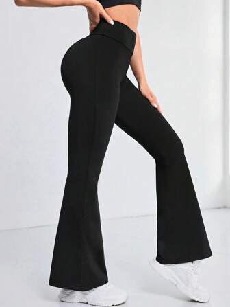 Pantalon de yoga évasé taille haute pour remonter les fesses, pantalon de sport pour femme, tenue de travail printemps/été