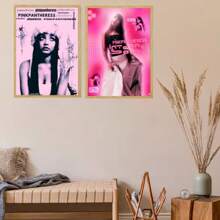 1 sztuka nieoprawione plakaty wielkanocne popowe sztuka ścienna piosenkarka różowa pantera plakat HD sztuka ścienna dom salon sypialnia bar estetyczna dekoracja