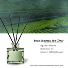 1pc, 50ML Air Freshener With 5pcs Fragrance Sticks, Suitable For Bathroom Deodorizer, Bedroom Fragrance, Home Decor, Glass Bottle, Rectangular, Feather-Free, Long-Lasting Fragrance Essential Oil, Ideal For Eliminating Odors, Valentine's Day Gift, Aromatherapy, Diffuser, Home Fragrance, House Freshener - Multicolor - View 10