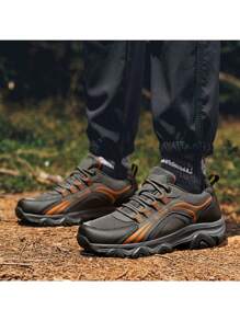 Men's Low-Top Outdoor Camping Sports Shoes, Breathable Casual Comfortable Hiking Trekking Workwear Sneakers