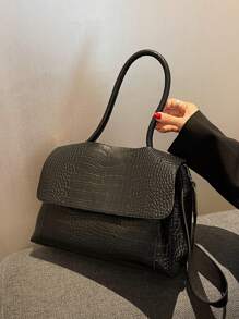 Large Capacity Bag 2024 Spring/Summer New Retro Briefcase Women's Unique Design Shoulder Crossbody Bag