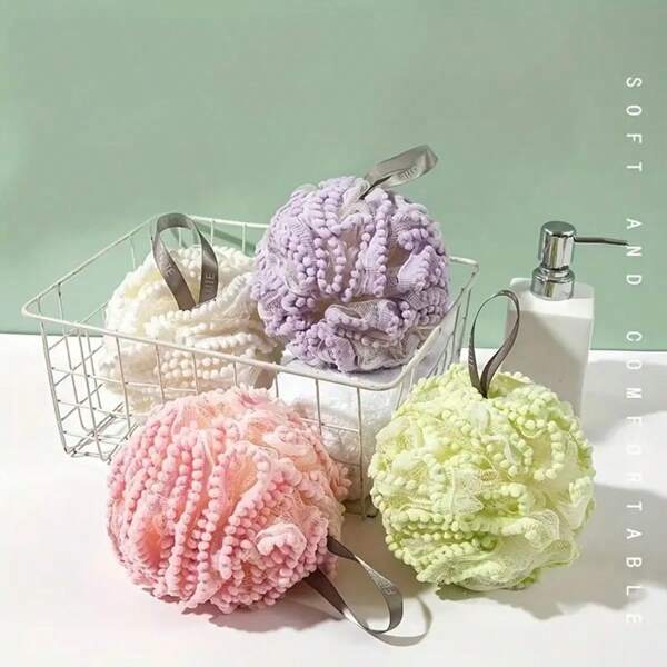 Bubble Bath Balls And Bath Sponges Are Suitable For Both The Face And The Body. They Can Produce Rich Foamy Bubbles. They Are Super Soft. They Are Suitable For Both Men And Women. They Are Of Large Size And Look Cute. They Are Inseparable Components. They Are High-End And Dual-Purpose Bath Products.