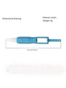 1pc Sewing Tool For Elderly, Automatic Needle Threader, Household Sewing Machine Accessories, Plastic Quick Sewing Needle Threader - Blue - View 3