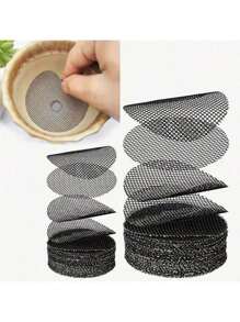 20pcs/50pcs Flowerpot Holes Net Pad, Round Drainage Hole Mesh Screen, Prevent Soil Erosion And Plant Drainage, Bonsai Flower Pot Bottom Grid Pad - Multicolor - View 1