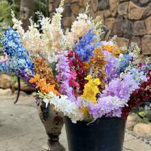 1/2/3 件人造花 33 英寸丝绸花长茎假花适用于 DIY 花墙、场景布置、客厅和卧室花瓶插花、婚礼、派对装饰、办公桌装饰。秋季和春季叶收获、房间装饰、家居装饰、厨房装饰、婚礼装饰、餐桌装饰、中心装饰、办公室装饰、花园装饰、户外装饰